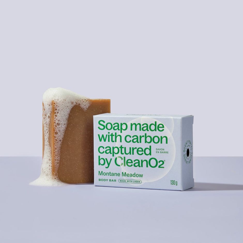 CleanO2 soap made with captured carbon